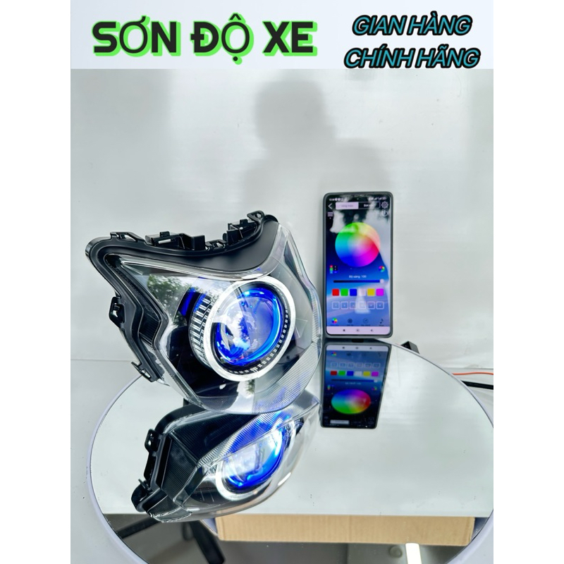 Bi Cầu Xe Vision 2021-2025 Độ Sẵn Bi KZ S600Pro V2 Công  75w Lazer , Vòng 3D + Mắt Quỷ Đổi Màu ( Bảo Hành 24 Tháng )