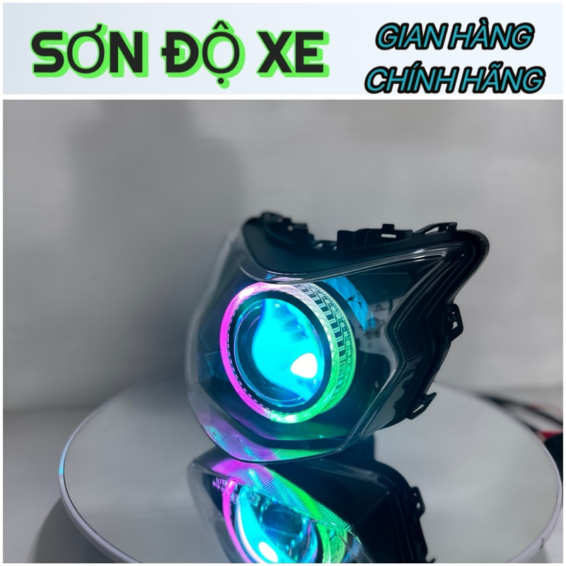 Bi Cầu Xe Vision 2021-2025 Độ Sẵn Bi KZ S600Pro V2 Công  75w Lazer , Vòng 3D + Mắt Quỷ Đổi Màu ( Bảo Hành 24 Tháng )