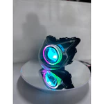 Bi Cầu Xe Vision 2021-2025 Độ Sẵn Bi M37 Lazer V2 75w Lazer ,Vòng 3D+ Mắt Quỷ Đổi Màu ( Bảo Hành 24 Tháng ) — ảnh 4