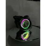 Bi Cầu Xe Vision 2021-2025 Độ Sẵn Bi M37 Lazer V2 75w Lazer ,Vòng 3D+ Mắt Quỷ Đổi Màu ( Bảo Hành 24 Tháng ) — ảnh 8