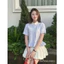 Áo Sơ mi cộc tay cổ sen họa tiết kẻ New A131