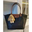 Túi tote LC chất vải dù chống nước size L 40cm miệng có kéo khoá