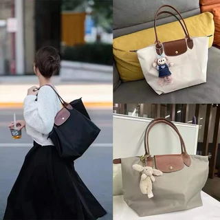 Túi tote LC chất vải dù chống nước size L 40cm miệng có kéo khoá