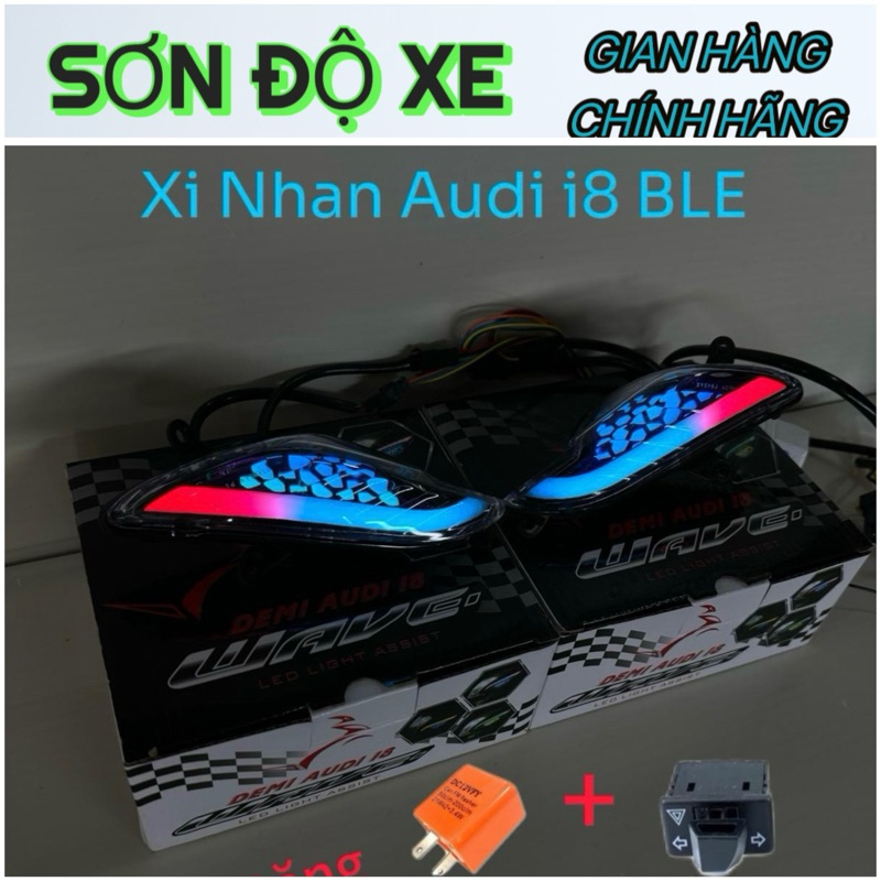 Bộ Led Xi Nhan AuDi i8BLE Chỉnh Màu Theo Sở Thích Trên App / Lắp Các Dòng Wave 50/100/110 ( Bảo Hành 12 Tháng )