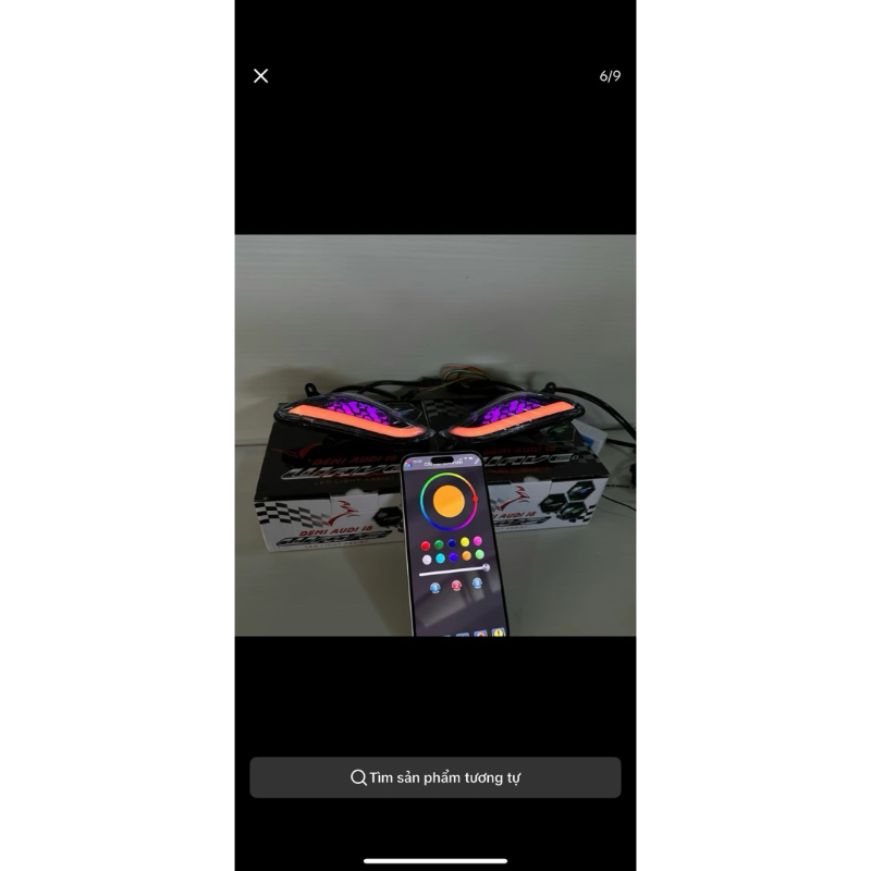 Bộ Led Xi Nhan AuDi i8BLE Chỉnh Màu Theo Sở Thích Trên App / Lắp Các Dòng Wave 50/100/110 ( Bảo Hành 12 Tháng )