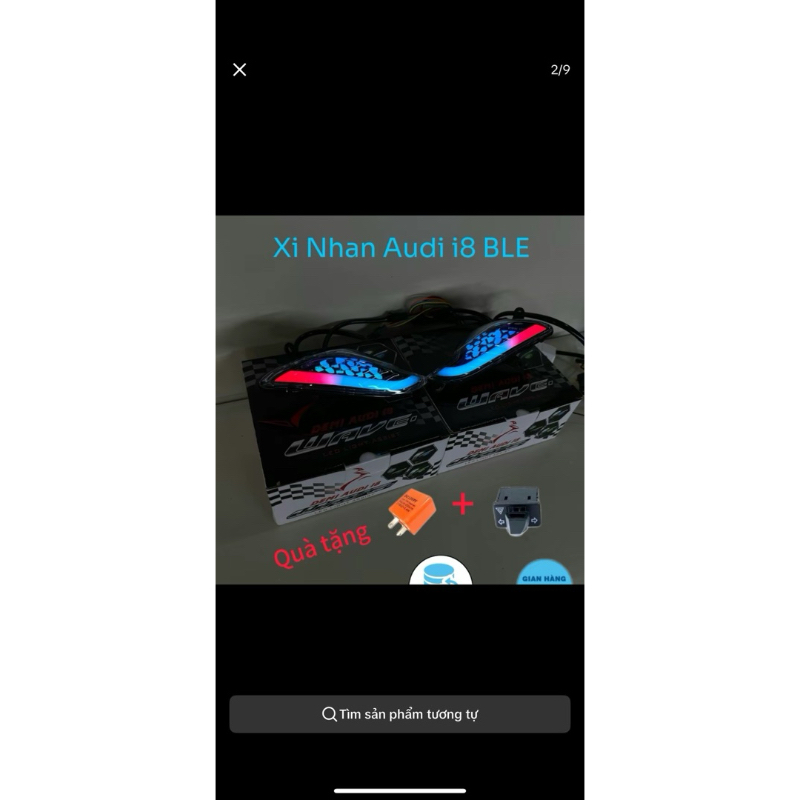 Bộ Led Xi Nhan AuDi i8BLE Chỉnh Màu Theo Sở Thích Trên App / Lắp Các Dòng Wave 50/100/110 ( Bảo Hành 12 Tháng )