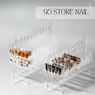 Kệ treo mẫu móng nail, giá trưng bày móng tay bằng móc treo