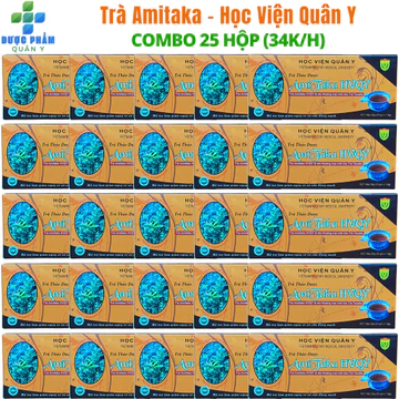 25 Hộp Trà Thảo Dược Amitaka Học Viện Quân Y Giúp Bền Thành Mạch Máu,Hạ Mỡ Máu,Giảm Xơ Vữa Động Mạch
