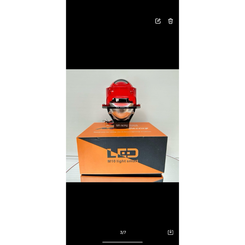 ComBo Bi Cầu M10 V4  Kèm Led Mắt Quỷ App + Vòng 3D Trắng Công Xuất 70W Lắp cho Oto Và Xe Máy ( Bảo Hành 24 Tháng )