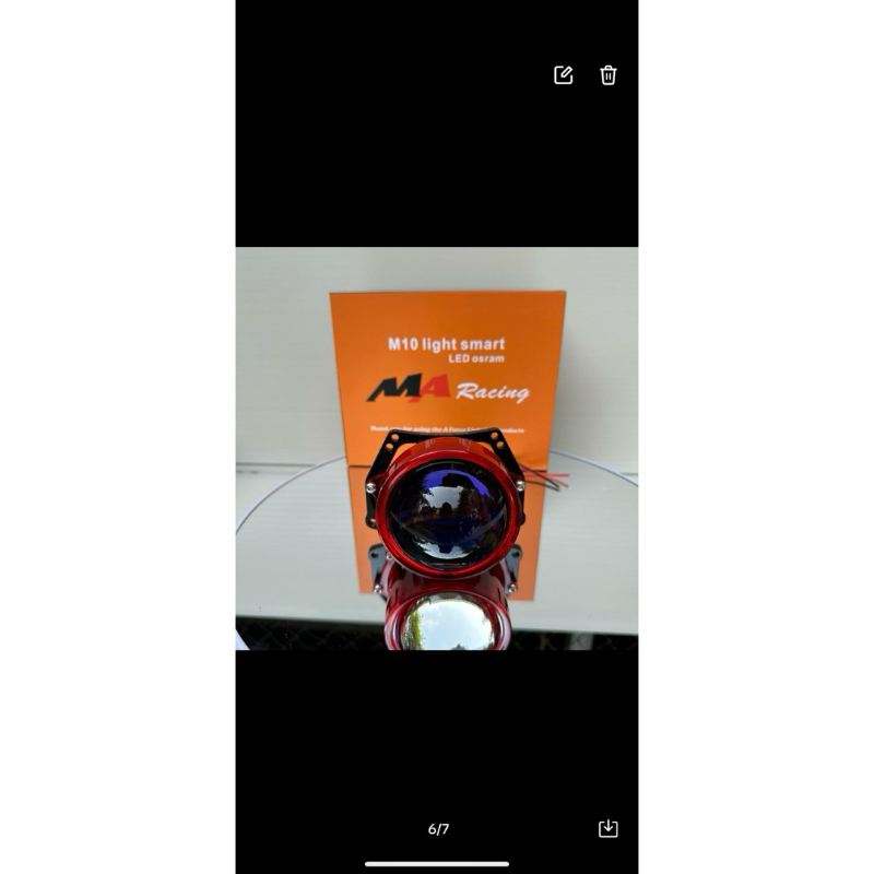 ComBo Bi Cầu M10 V4  Kèm Led Mắt Quỷ App + Vòng 3D Trắng Công Xuất 70W Lắp cho Oto Và Xe Máy ( Bảo Hành 24 Tháng )