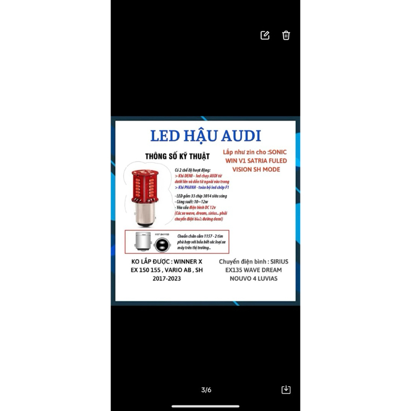 Hậu Audi Đuổi Có Chế Độ F1 Hàng Loại Chuẩn Có Bảo hành 6 Tháng Lắp Các dòng Xe Phổ Thông