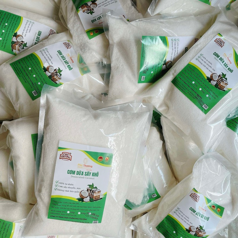 Cơm Dừa Sấy Mịn Phú Thương Thùng 10kg