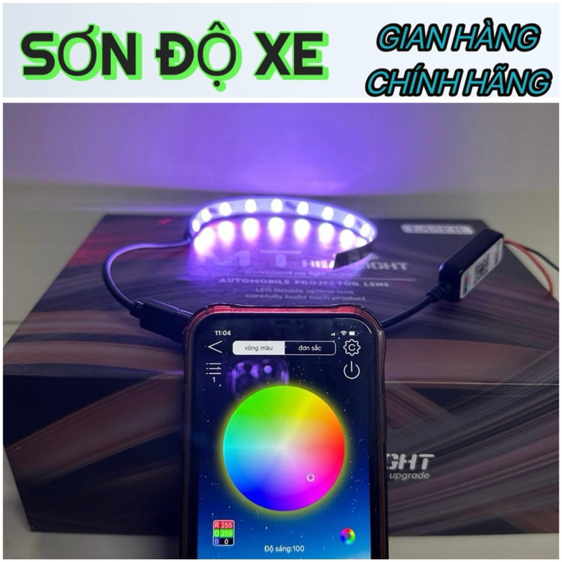 Dây Led Mắt Quỷ Đổi Màu Chuyên Lắp Bi Cầu Các Loại ( Hàng Loại Tốt) Bảo Hành 12 Tháng Lắp Đặt Dễ Dàng