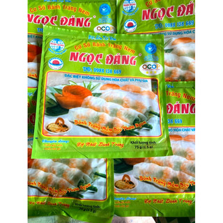 [combo 5/10/20 gói]_Bánh tráng vuông Ngọc Đáng (dẻo mặn)- 75g
