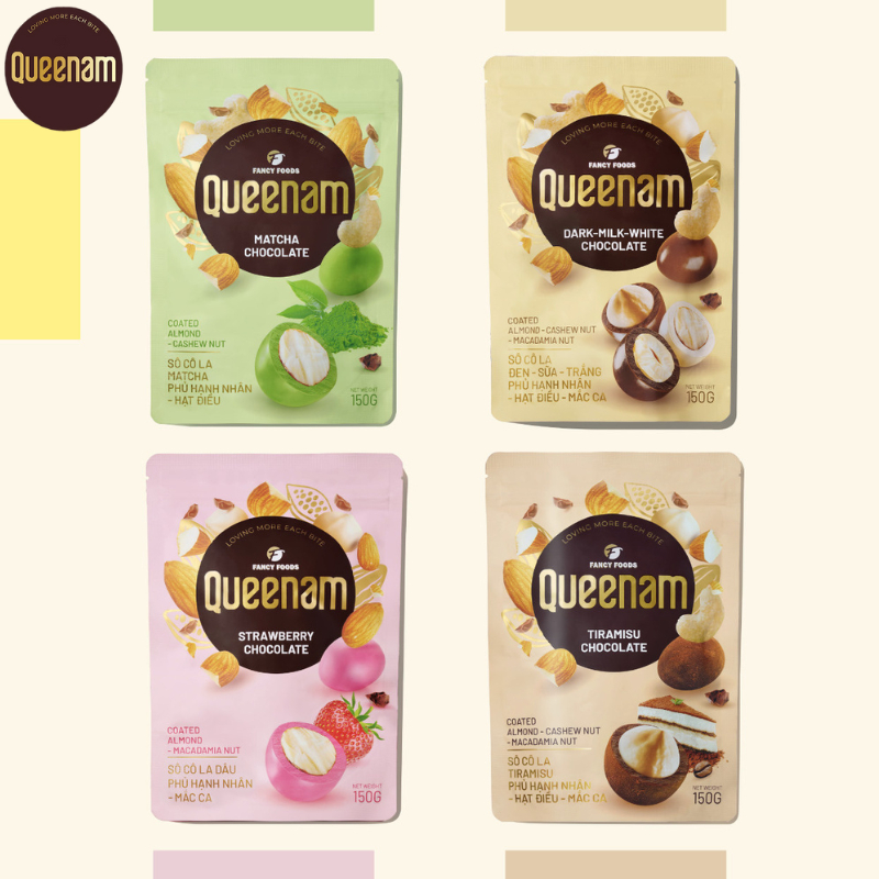 [ĐƠN 239K TẶNG 1 GẤU QUEENIE KEYCHAIN] Queenam Chocolate / Socola ...