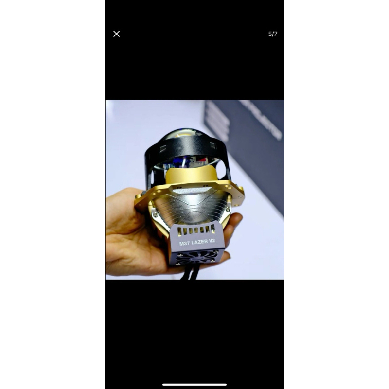 ComBo Bi Cầu M37 Lazer V2 Kèm Led Mắt Quỷ App + Vòng 3D Trắng Công Xuất 80W Lắp cho Oto Và Xe Máy ( Bảo Hành 24 Tháng )
