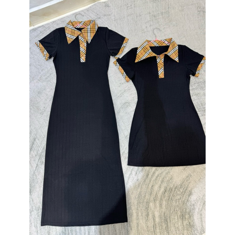 Váy Polo Cổ Trụ kẻ Bbr dáng ngắn chữ A-Siêu tôn dáng ,siêu xinh