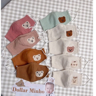 Khẩu Trang Xô Muslin Cho Bé Cao Cấp An Toàn, nhiều hình ngộ nghĩnh cho bé ( có nấc chỉnh)