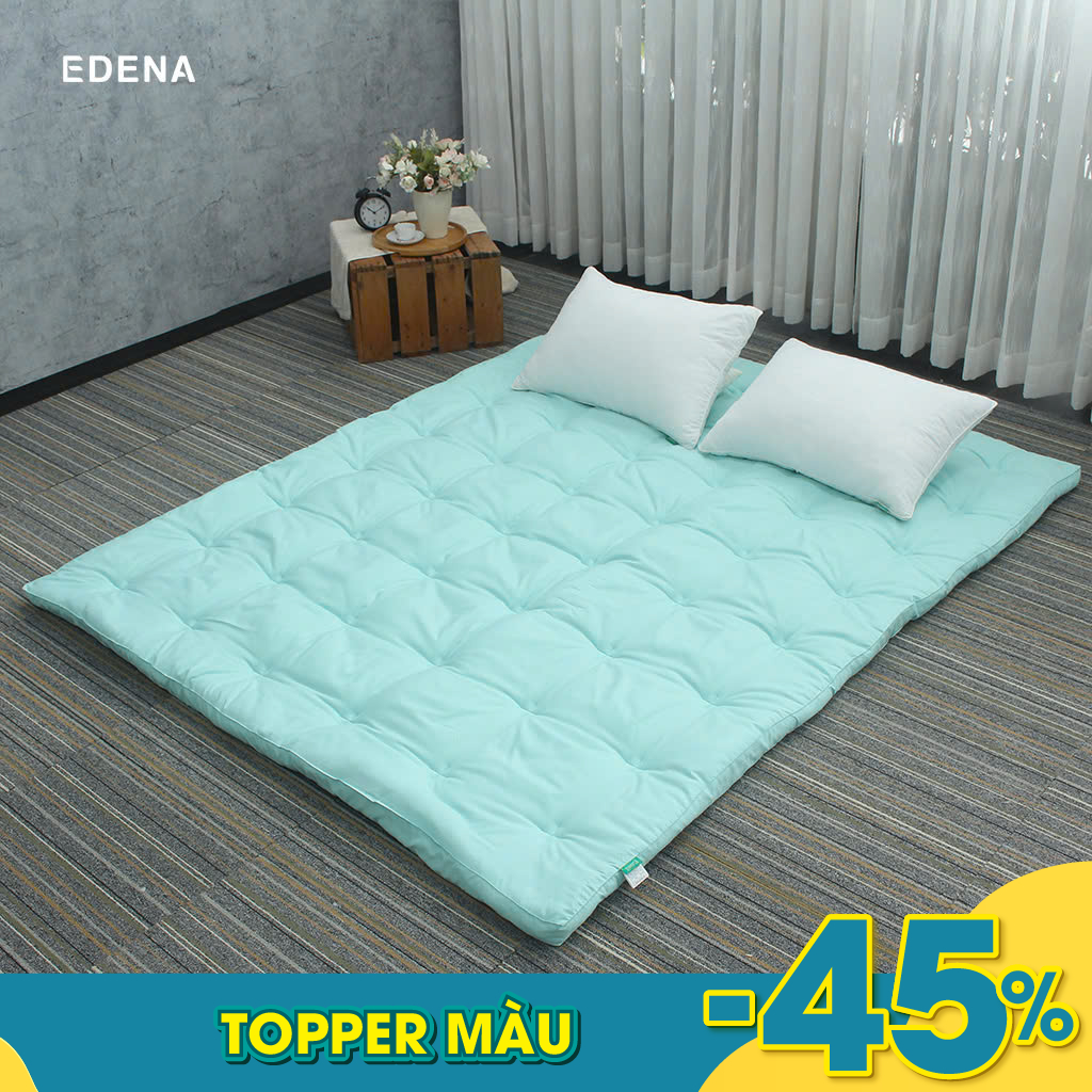 Ảnh Topper Edena phiên bản màu Xanh Ngọc, êm ái, bồng bềnh, như ngủ khách sạn 5 sao 1