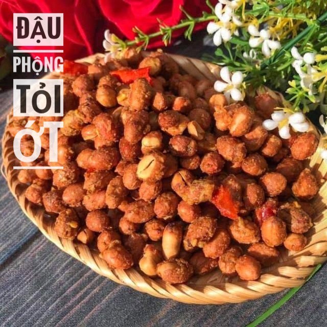 500g Đậu phộng tỏi ớt, Đậu phộng da cá, Đậu hà lan tỏi ớt