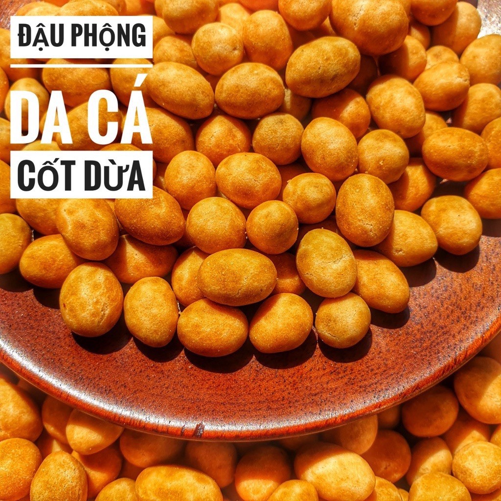 500g Đậu phộng tỏi ớt, Đậu phộng da cá, Đậu hà lan tỏi ớt