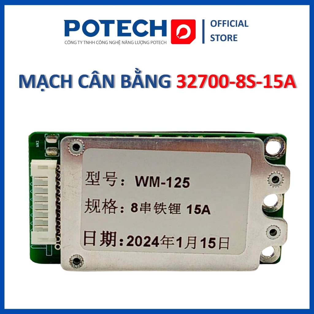 [CAO CẤP]Mạch cân bằng pin 32700-8S-15A, mạch BMS 8S 15A cho pin 32700 ...