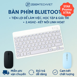 Bàn phím Bluetooth 10 inch, bộ bàn phím và chuột từ tính di động cho máy tính bảng, bàn phím không dây, siêu mỏng