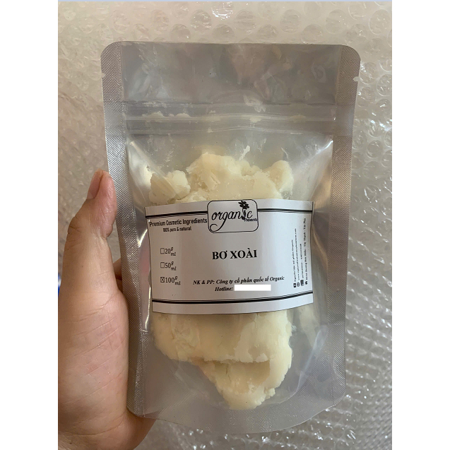 BƠ XOÀI (MANGO BUTTER) ẤN ĐỘ – NGUYÊN LIỆU DƯỠNG ẨM CAO CẤP CHO MỸ PHẨM