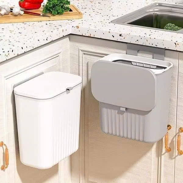 Thùng Đựng Rác Dán Tường Nắp Lật,Thùng Rác Treo Tường Nhà Vệ Sinh Có Nắp - THÙNG RÁC TREO 12L CLEAN DESIGN HIỆN ĐẠI