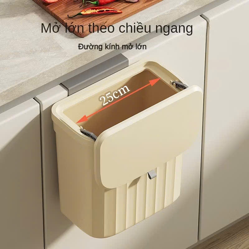 Thùng Đựng Rác Dán Tường Nắp Lật,Thùng Rác Treo Tường Nhà Vệ Sinh Có Nắp - THÙNG RÁC TREO 12L CLEAN DESIGN HIỆN ĐẠI