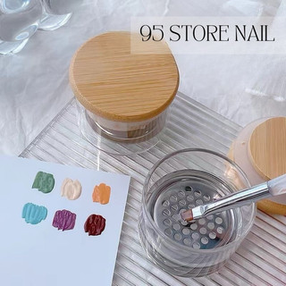 Cốc rửa cọ siêu sạch - bộ cốc rửa cọ siêu tiện lợi , làm sạch các mảng nhũ kim tuyến bám sâu bên trong lông cọ