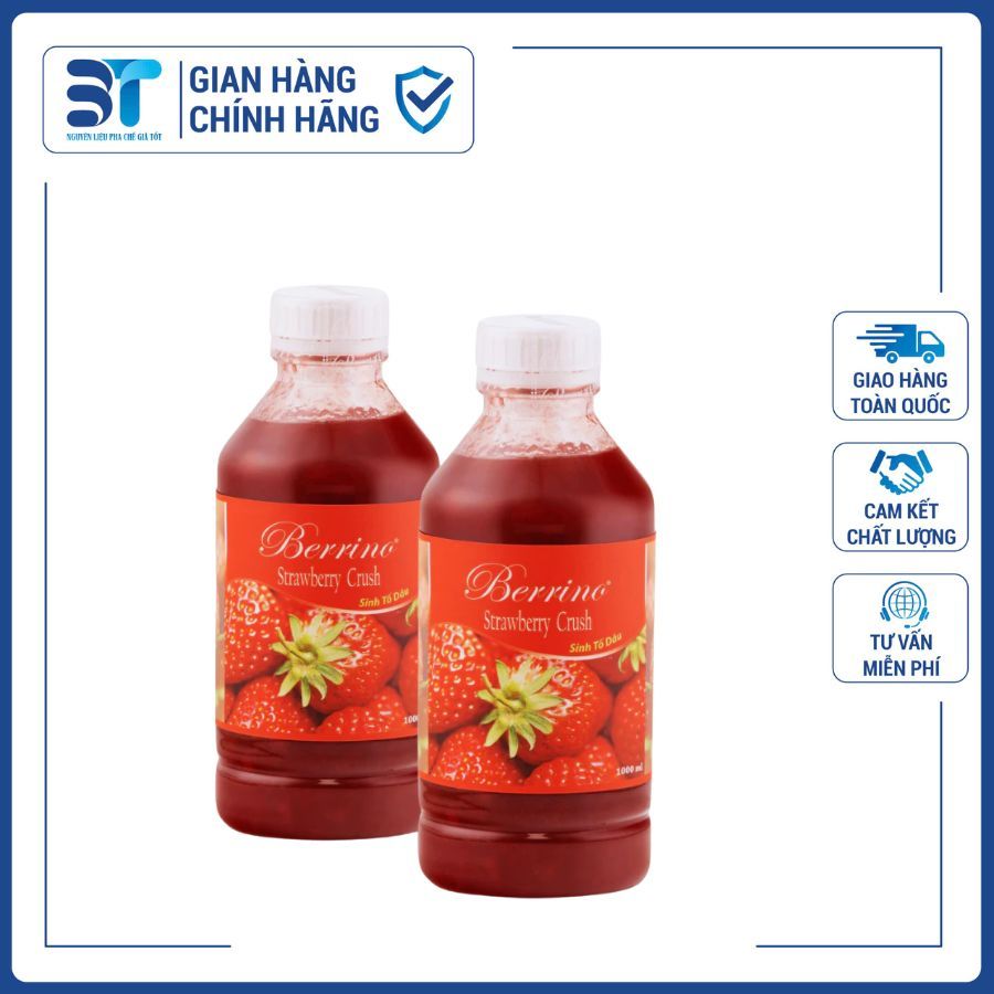 Sinh Tố Dâu Berrino 1L - Shop Nguyên Liệu Pha Chế 3T | Shopee Việt Nam