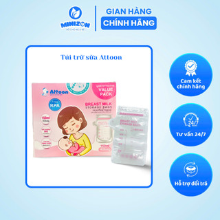Túi trữ sữa Attoon 150ml hộp 40 cái / Minizon kid