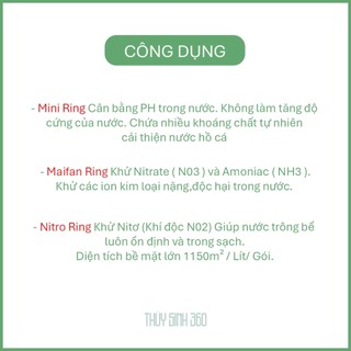 5L - Sứ Lọc Cao Cấp Mountain - Mini Ring, Nitro Ring, Maifan Ring - Khử Độc Tố, Ổn Định PH