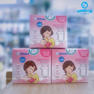 Túi trữ sữa Attoon 150ml hộp 40 cái / Minizon kid