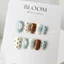 Nailbox thiết kế form ngắn nail xanh dương đi biển vỏ sò sắc màu by Bloom.nailbox