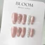 Nailbox thiết kế mắt mèo hồng ánh trăng sáng da ẩn sao bạc lấp lánh Bloom.nailbox