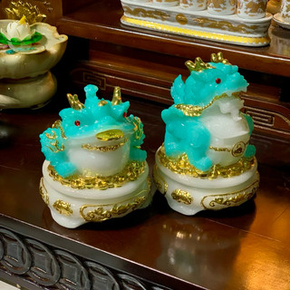 (Giá rẻ nhất) Cặp Cóc Thiềm Thừ cao 15cm, Tỳ Hưu Cao 18cm Ngậm Đồng Xu May Mắn Chất Liệu Đá Cao Cấp Màu Sắc Đẹp