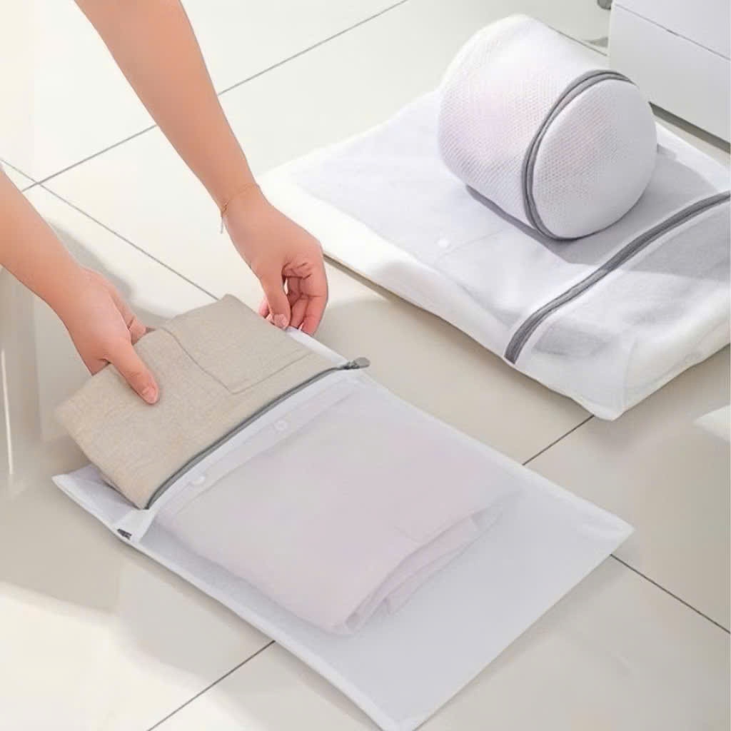 Combo 5 Túi Giặt Đủ Size Giặt Đồ Không Rối,Set 5 Túi Lưới Đựng Quần Áo Có Họa Tiết - TÚI GIẶT ĐỒ MÁY GIẶT BẢO VỆ QUẦN ÁO
