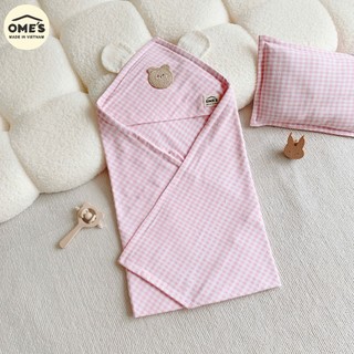Choàng Ủ OME với Chất Cotton Organic Mềm Mại, Thoáng Khí, An Toàn cho Làn Da Nhạy Cảm của Bé Yêu.
