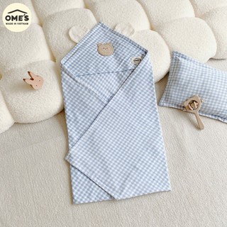 Choàng Ủ OME với Chất Cotton Organic Mềm Mại, Thoáng Khí, An Toàn cho Làn Da Nhạy Cảm của Bé Yêu.