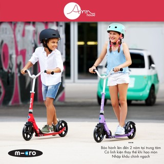 [Thuỵ Sĩ] Xe scooter Micro Cruiser - Bánh lớn - Cổ xe rộng - Tải trọng 100kg - Bảo hành 2 năm