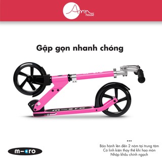 [Thuỵ Sĩ] Xe scooter Micro Cruiser - Bánh lớn - Cổ xe rộng - Tải trọng 100kg - Bảo hành 2 năm