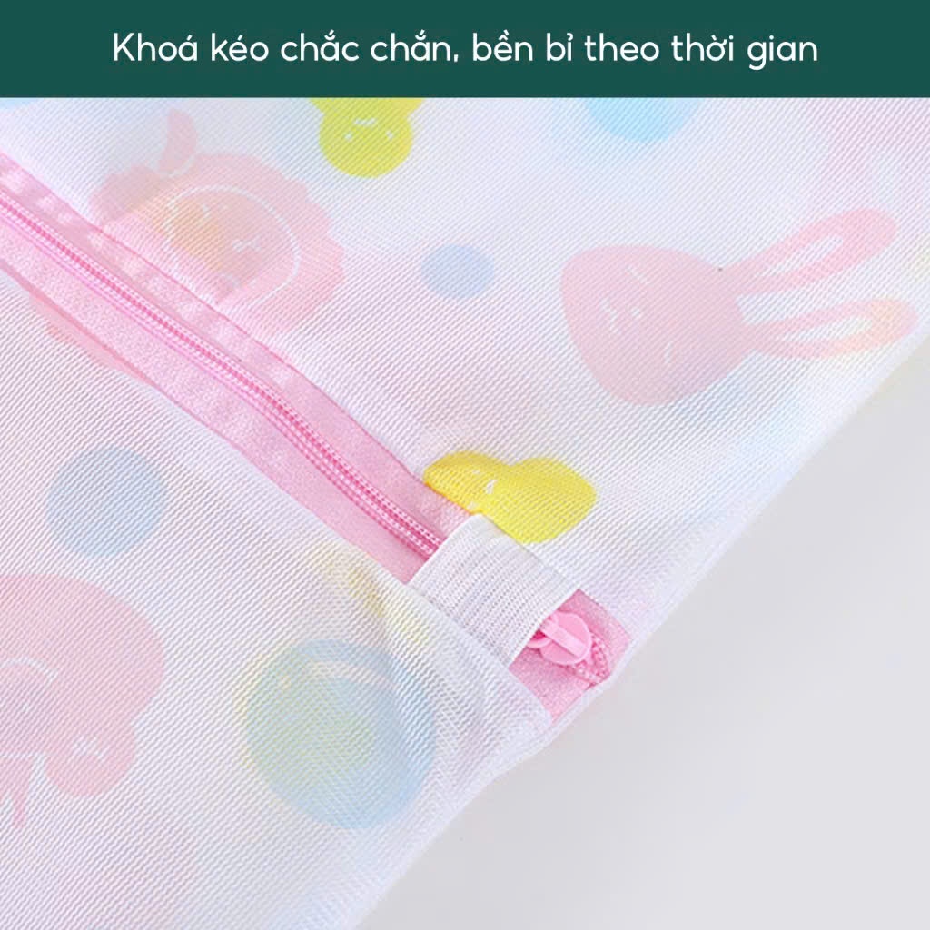 Combo 5 Túi Giặt Đủ Size Giặt Đồ Không Rối,Set 5 Túi Lưới Đựng Quần Áo Có Họa Tiết - TÚI GIẶT ĐỒ MÁY GIẶT BẢO VỆ QUẦN ÁO