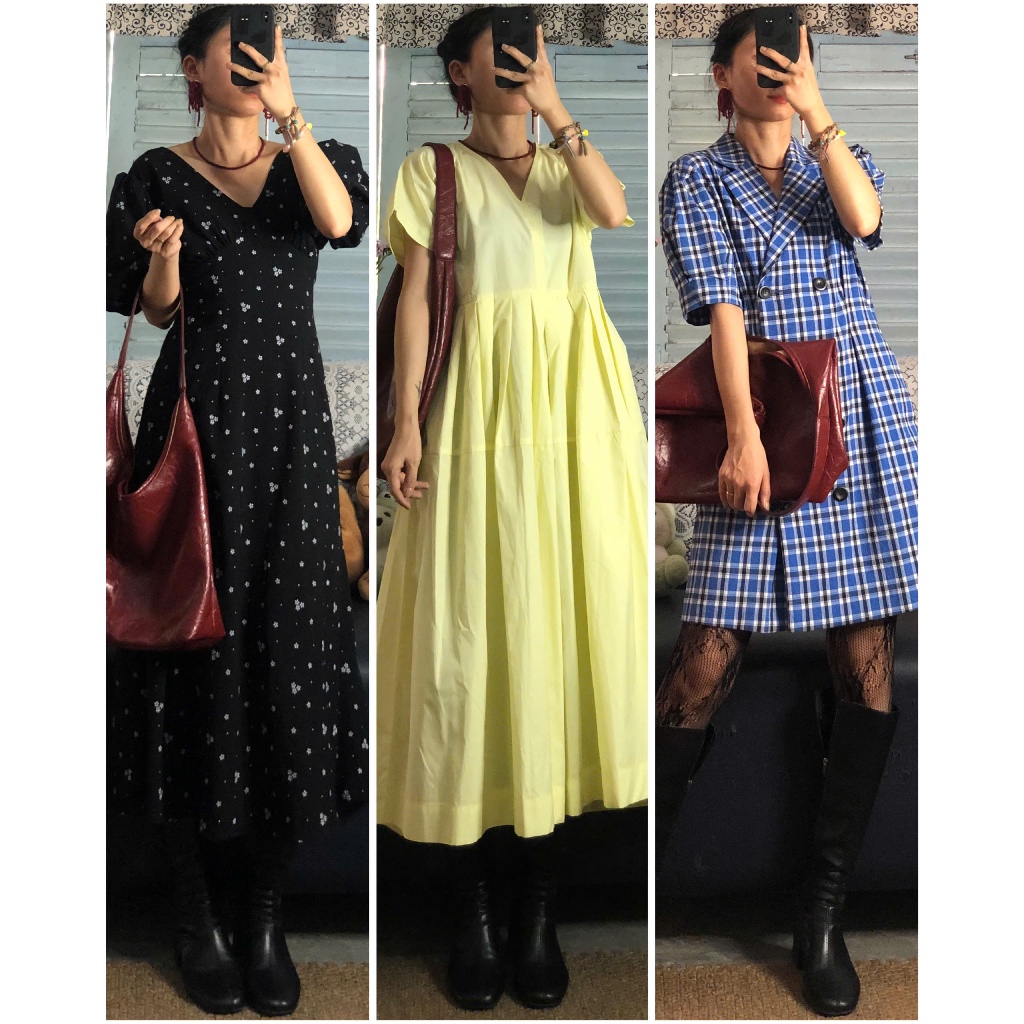 [April6 clothing] Set đầm váy vintage dáng dài