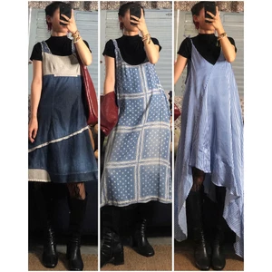 Set đầm váy vintage dáng dài