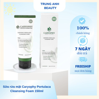 Sữa rửa mặt Caryophy Portulaca Cleansing Foam 150ml – SỮA RỬA MẶT SẠCH SÂU GẤP 2 LẦN, NGỪA MỤN TỐI ƯU