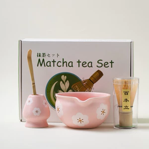 Set Matcha thủ công cao cấp ( màu hồng phấn xinh xắn )