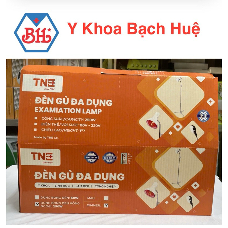 Đèn gù, đèn hồng ngoại chân cao 1.7m kèm bóng tăng giảm chiều cao và ánh sáng