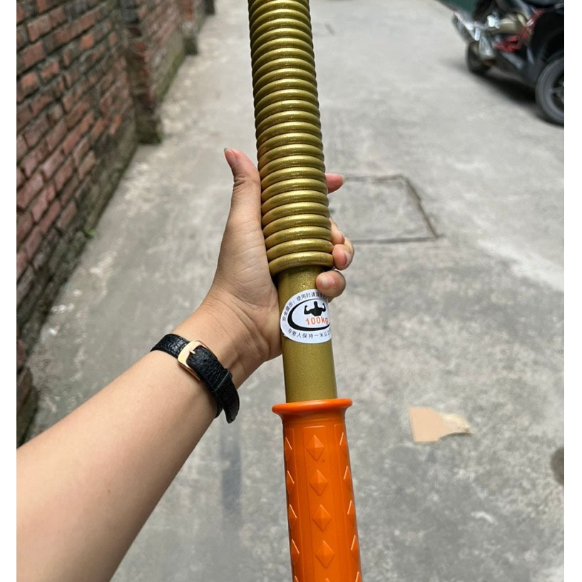 Gậy bẻ tập cơ tay màu vàng mức lực 70kg, 80kg, 90kg, 100kg thanh lò xo tập ngực vai luyện tập thể thao.